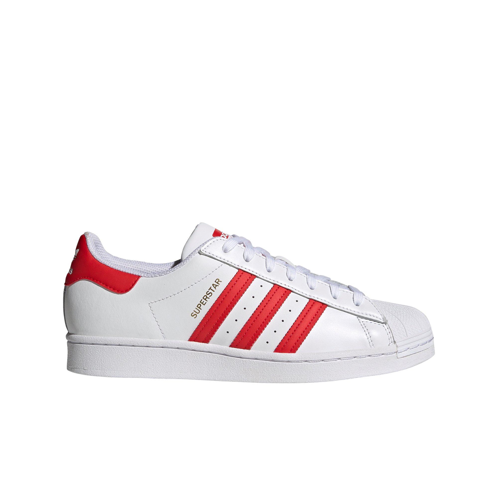 White and 2024 red adidas superstar